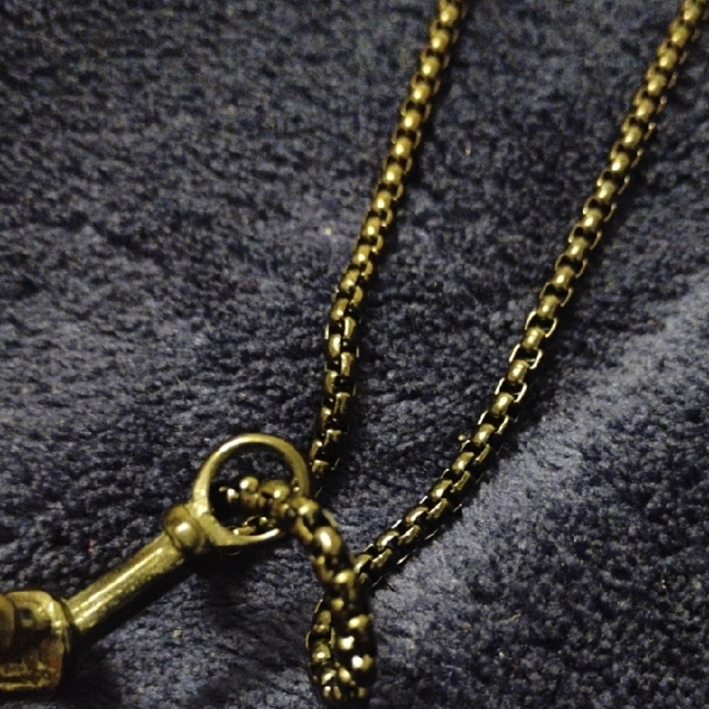 Silver Cross Pendant Necklace - Picture 2 of 4